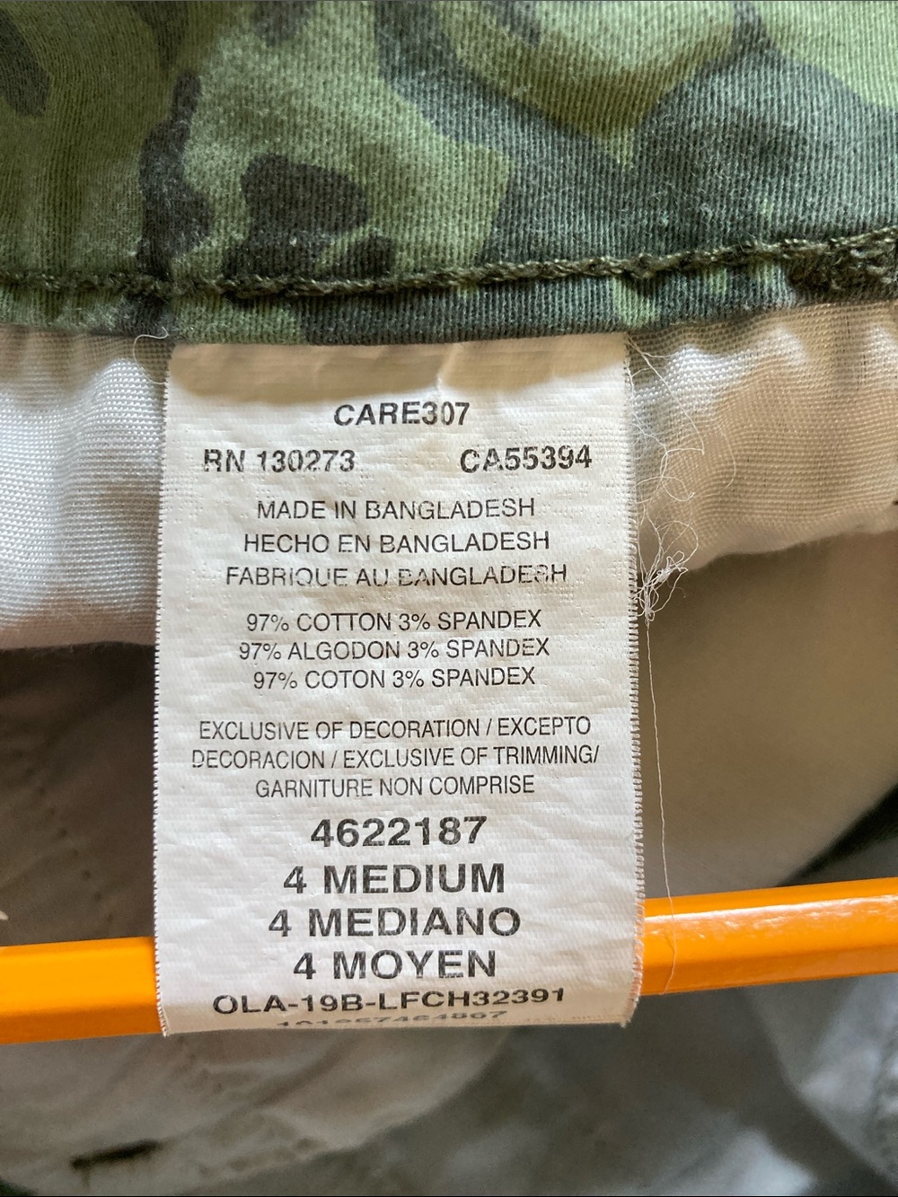 Lee Olive Floral Camo Bermuda Shorts - Picture 3 of 10